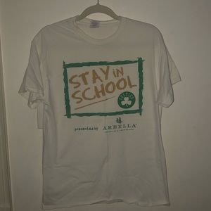 Celtics Stay in school shirt